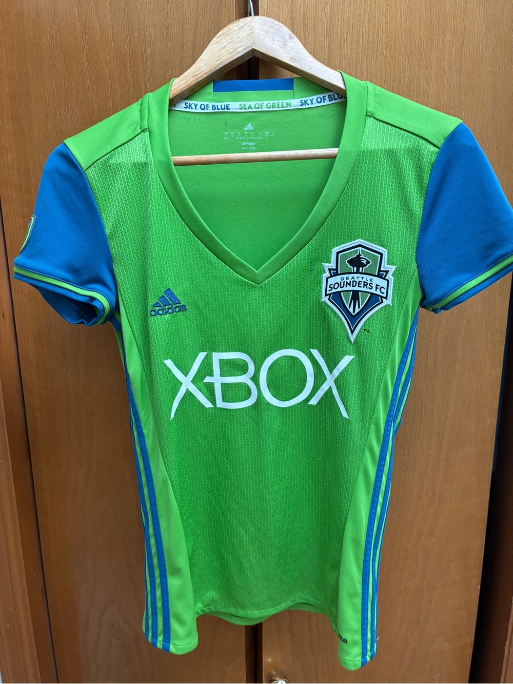 Seattle Sounders FC Neon Green & Blue Home Jersey